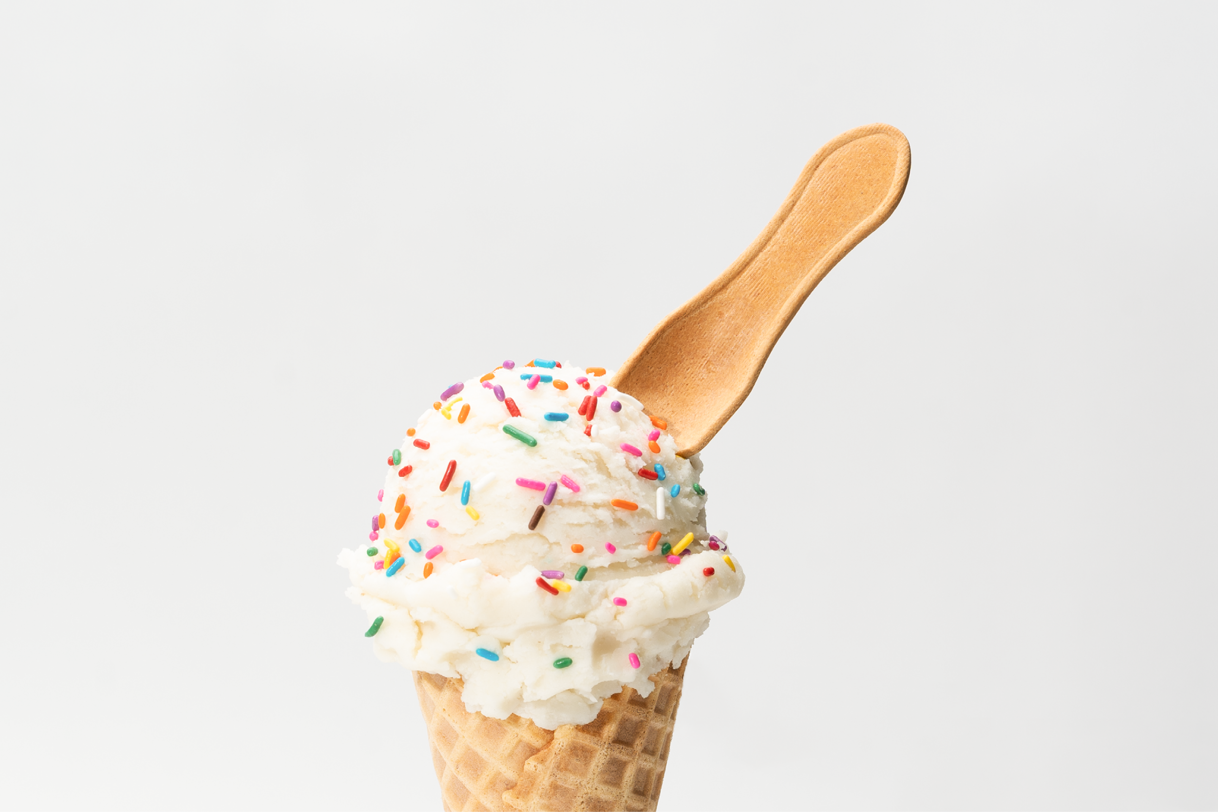 Essbarer Eislöffel, 9 cm, Klassik (2.000er Karton)